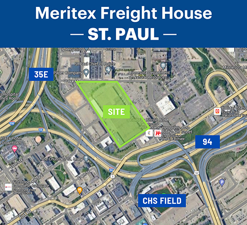 Meritex Freight House map