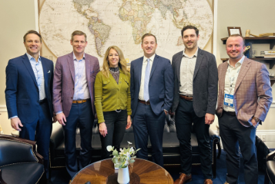 Public policy team meets with a staffer from Majority Whip Tom Emmer's office in DC